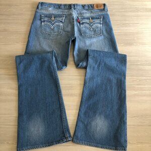Levi's 715 Jeans Bootcut Low Rise Blue Women's Size 14 Reg (28x28)